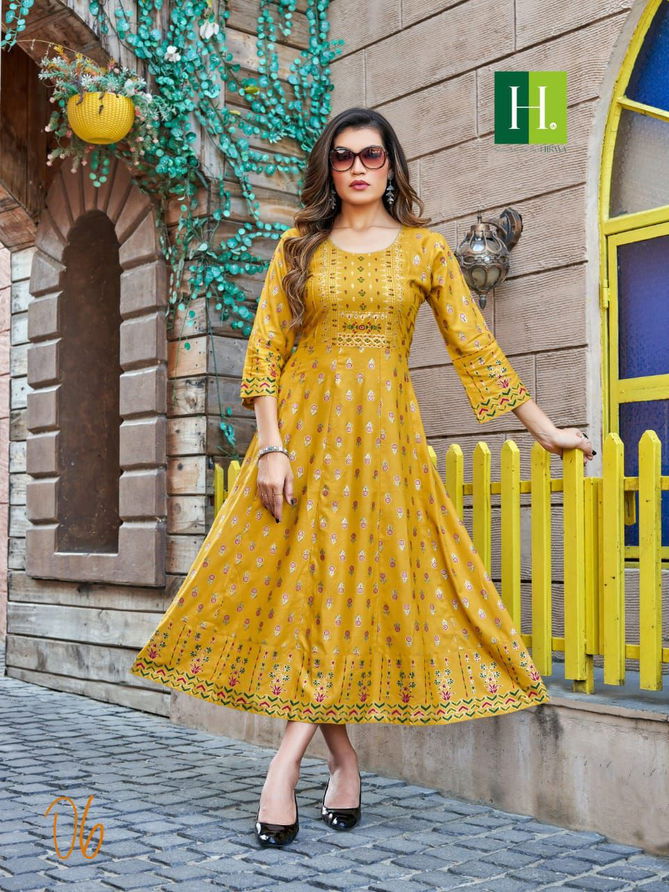 Hirwa Samantha Vol 4 Ethnic Wear Wholesale Anaraklai Kurtis Catalog
